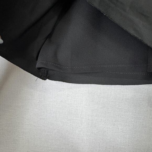 Jagger & Stone The Liv Mini Dress Womens 6 Black Satin Babydoll Balloon Sleeves - Picture 5 of 15